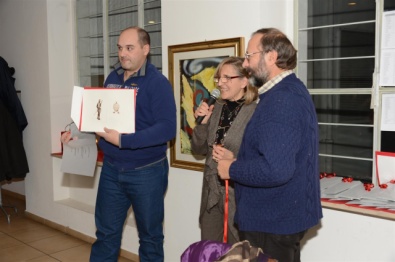 Michele Frangilli premiato dal Presidente del CP Varese Mariangela Casartelli