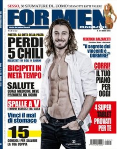 La copertina di For Men Magazine - Marzo 2013