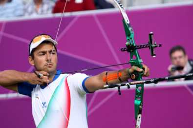 Mauro Nespoli al tiro ai Giochi Olimpici di Londra
