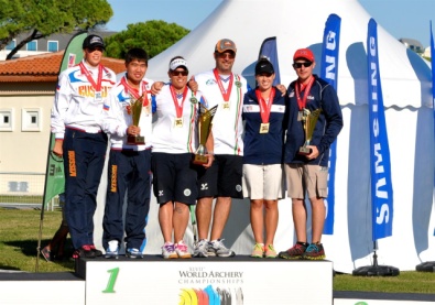 Sergio Pagni e Marcella Tonioli sul podio dei Mondiali di Belek (Tur)