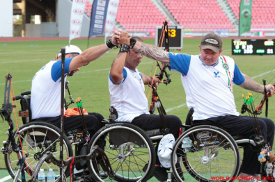 La squadra compound vice campione del mondo immortalata dalla WA