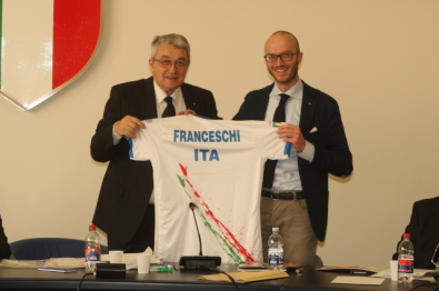Il presidente Scarzella e il sindaco Franceschi