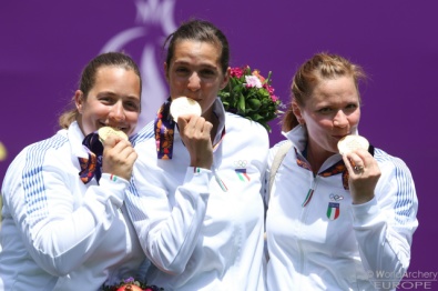 La squdara femminile che ha conquistato l'oro a Baku