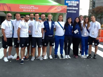 Il gruppo azzurro in Corea del Sud