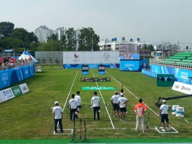 Gli azzurri del compound di bronzo