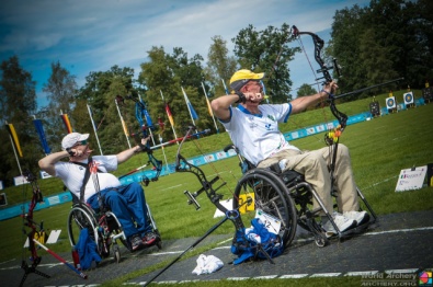 Fabio Azzolini in azione ha conquistato il pass paralimpico per l'Italia nel W1