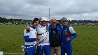 La squadra azzurra qualificata a Rio con il presidente Mario Scarzella