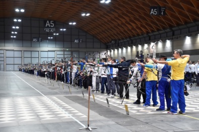 Una parte della linea di tiro di Rimini nel 2015
