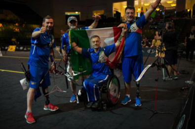 Gli azzurri esultano agli Invictus Games