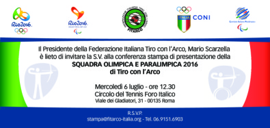 L'invito alla conferenza stampa di presentazione