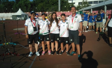 La squadra Allievi dopo la conquista del record italiano