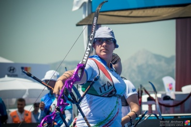 Guendalina Sartori al tiro ad Antalya (Foto World Archery)