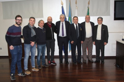 Il consiglio con il presidente Fitarco Mario Scarzella