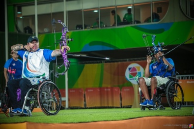 Alberto Simonelli impegnato nella finale per l'oro a Rio