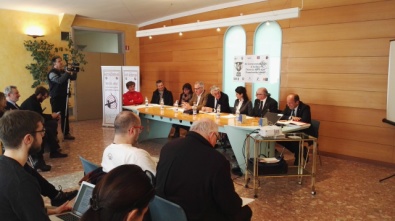 Il tavolo dei relatori durante la conferenza stampa
