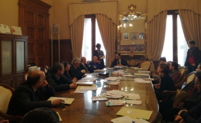Il tavolo dei relatori durante la conferenza stampa