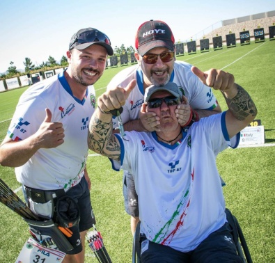 Il trio compound in finale per l'oro