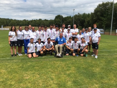 Il gruppo azzurro con Oscar De Pellegrin