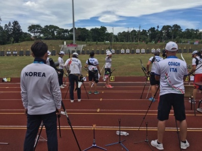 La squadra dell'arco olimpico femminile