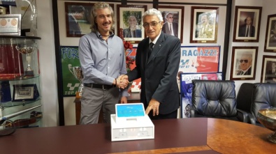 Stefano Giordano e il Presidente Scarzella