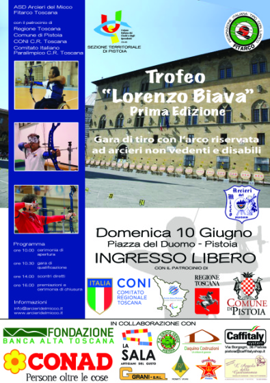 La locandina del Trofeo Lorenzo Biava