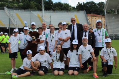 La squadra dell'Abruzzo con il Presidente Scarzella
