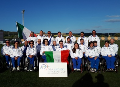 Gli azzurri alla Para-Archery Cup di Olbia