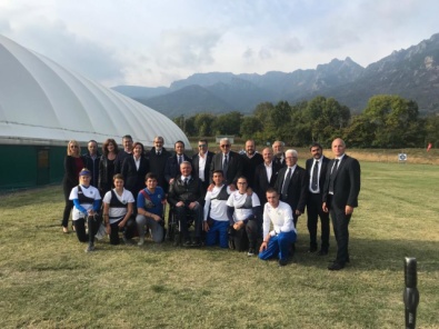 Il Consiglio al Centro Tecnico Federale con gli atleti della Scuola Federale