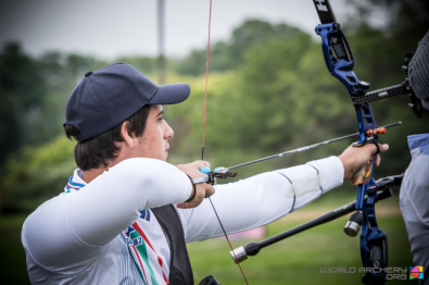 Federico Fabrizzi impegnato durante le qualifiche