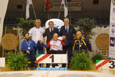 Il podio W1 con Salvatore Demetrico autore del record mondiale W1