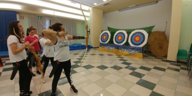 Le studentesse al tiro