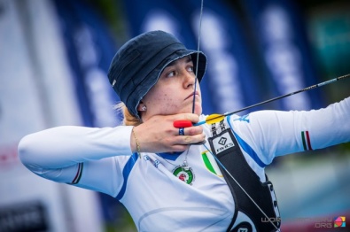 Tatiana Andreoli in maglia azzurra