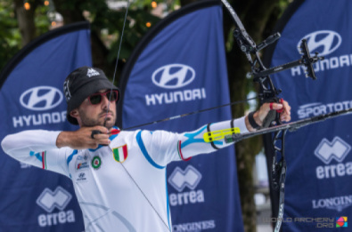 Mauro Nespoli in azzurro