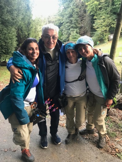Le campionesse d'Europa con il presidente Federale Mario Scarzella