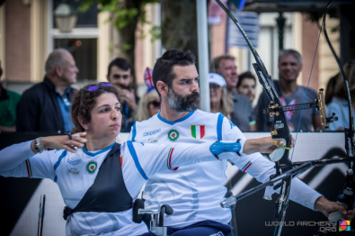 Mijno e Travisani al tiro durante il Mondiale 2019