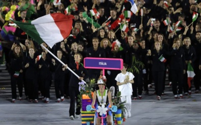 La sfilata dell'italia a Rio 2016
