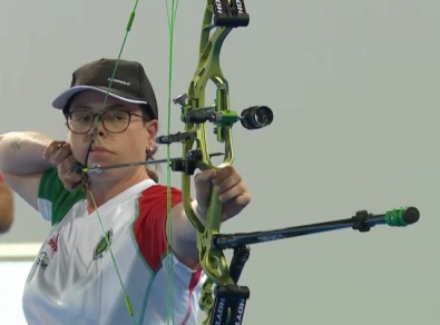 Maria Andrea Virgilio durante la finale