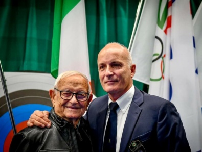 Elio Tombesi con il Consiglio Federale Stefano Tombesi