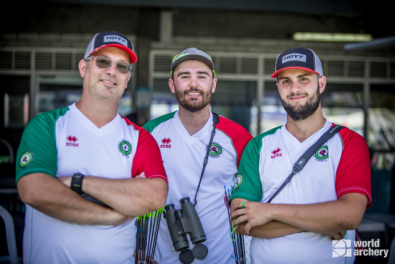 La squadra maschile compound