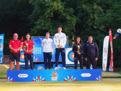 Il podio della Yout Cup con l'Italia terza