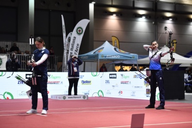 La finale compound femminile degli ultimi indoor