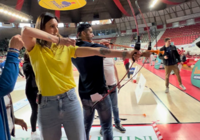 Magnini e Alessia al tiro
