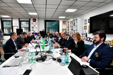 Il consiglio federale in riunione